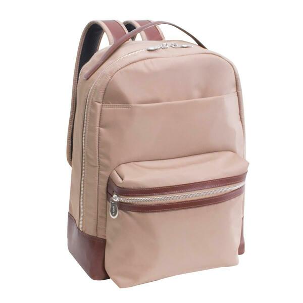 Mckleinusa 15 in. Parker Nylon Dual Compartment Laptop Backpack, Khaki 18554